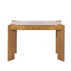 Vladimir Kagan Vladimir Kagan Style Mid Century Burlwood Backgammon Chess Game Console Table - 3993638