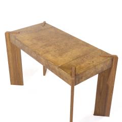 Vladimir Kagan Vladimir Kagan Style Mid Century Burlwood Backgammon Chess Game Console Table - 3993645