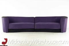 Vladimir Kagan Vladimir Kagan Style Mid Century Plinth Base 2 Piece Sofa - 3694222