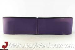 Vladimir Kagan Vladimir Kagan Style Mid Century Plinth Base 2 Piece Sofa - 3694225