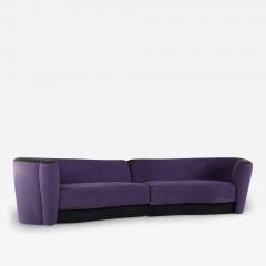 Vladimir Kagan Vladimir Kagan Style Mid Century Plinth Base 2 Piece Sofa - 3758474