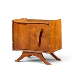 Vladimir Kagan Vladimir Kagan Style Mid Century Sculptural Walnut Nightstands Pair - 4755197