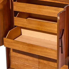 Vladimir Kagan Vladimir Kagan Style Mid Century Walnut Gentlemans Chest Highboy Dresser - 4755522
