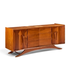 Vladimir Kagan Vladimir Kagan Style Mid Century Walnut Lowboy Dresser - 4760190