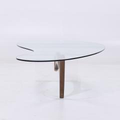 Vladimir Kagan Vladimir Kagan Style Mid Century Walnut and Lucite Kidney Shaped Coffee Table - 4527479
