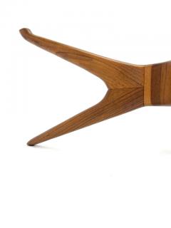 Vladimir Kagan Vladimir Kagan Tri Symmetric Coffee Table in Walnut with Glass Top - 3166333