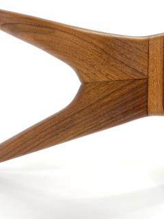 Vladimir Kagan Vladimir Kagan Tri Symmetric Coffee Table in Walnut with Glass Top - 3166334