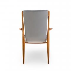 Vladimir Kagan Vladimir Kagan VK101 VK102 Sculpted Walnut and Leather Sling Chairs Set of 12 - 4491562