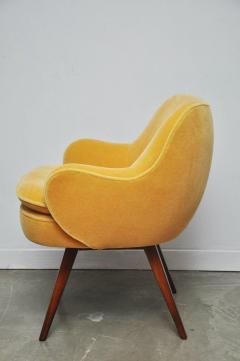 Vladimir Kagan Vladimir Kagan Walnut Frame Lounge Armchair 1950s - 1041459