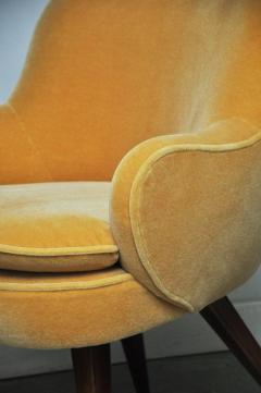 Vladimir Kagan Vladimir Kagan Walnut Frame Lounge Armchair 1950s - 1041465