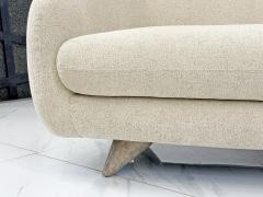 Vladimir Kagan Vladimir Kagan Wide Angle Tangent Sofa Model 506 In Tan Chenille - 4557353