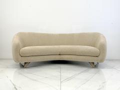 Vladimir Kagan Vladimir Kagan Wide Angle Tangent Sofa Model 506 In Tan Chenille - 4557358
