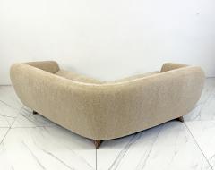 Vladimir Kagan Vladimir Kagan Wide Angle Tangent Sofa Model 506 In Tan Chenille - 4557362