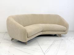 Vladimir Kagan Vladimir Kagan Wide Angle Tangent Sofa Model 506 In Tan Chenille - 4558419