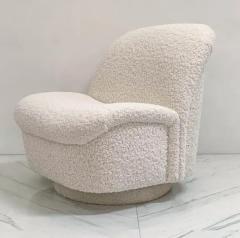 Vladimir Kagan Vladimir Kagan for Directional Furniture Swivel Lounge Chair in Boucle - 3175944