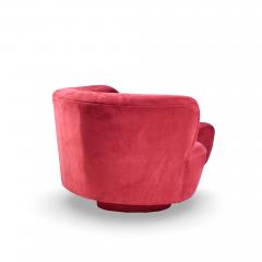 Vladimir Kagan Vladimir Kagan for Directional Mid Century Cloud Suede Sculpted Sofa - 4496002