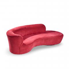 Vladimir Kagan Vladimir Kagan for Directional Mid Century Cloud Suede Sculpted Sofa - 4496003