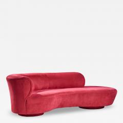 Vladimir Kagan Vladimir Kagan for Directional Mid Century Cloud Suede Sculpted Sofa - 4496057
