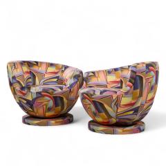 Vladimir Kagan Vladimir Kagan for Directional Mid Century Corkscrew Swivel Chairs Pair - 4239597