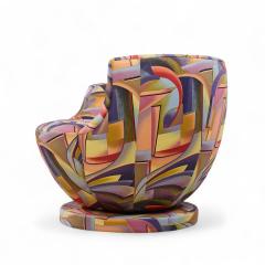 Vladimir Kagan Vladimir Kagan for Directional Mid Century Corkscrew Swivel Chairs Pair - 4239598