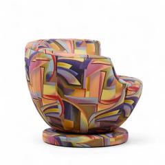 Vladimir Kagan Vladimir Kagan for Directional Mid Century Corkscrew Swivel Chairs Pair - 4239600