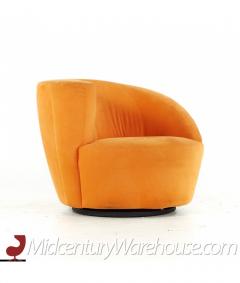 Vladimir Kagan Vladimir Kagan for Directional Mid Century Lounge Chairs with Ottoman Pair - 3066833
