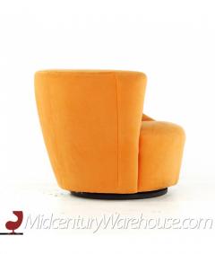 Vladimir Kagan Vladimir Kagan for Directional Mid Century Lounge Chairs with Ottoman Pair - 3066849