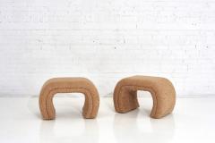 Vladimir Kagan Vladimir Kagan for Directional Waterfall Stools in Tan Boucle 1990 - 1793499