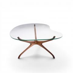 Vladimir Kagan Vladimir Kagan for Dreyfuss Mid Century Walnut Tri Symmetric Coffee Table - 4572599