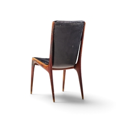 Vladimir Kagan Vladimir Kagan for Dreyfuss VK 101 Mid Century Walnut Sling Chairs Pair - 4789373