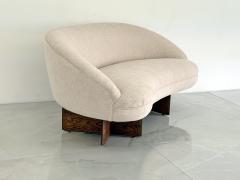 Vladimir Kagan Vladimir Kagan for Kagan Dreyfuss Inc Model 6999 Loveseat Chenille 1950s - 4610528