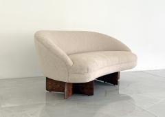 Vladimir Kagan Vladimir Kagan for Kagan Dreyfuss Inc Model 6999 Loveseat Chenille 1950s - 4610533