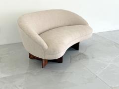 Vladimir Kagan Vladimir Kagan for Kagan Dreyfuss Inc Model 6999 Loveseat Chenille 1950s - 4610535