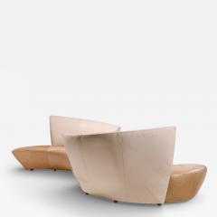 Vladimir Kagan Vladimir Kagan for Preview Mid Century Serpentine Sofas Pair - 4509137