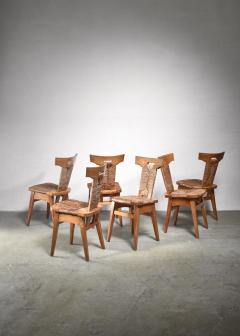 W Kuyper Set of 6 W Kuyper dining chairs early 19th Century - 1310210