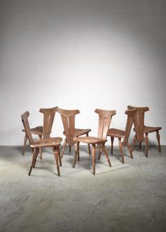 W Kuyper Set of 6 W Kuyper dining chairs early 19th Century - 1310214