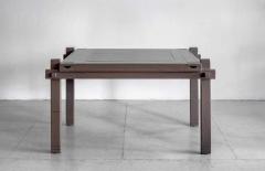 WALNUT BACKGAMMON TABLE - 1214096