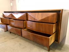 WALNUT DIAMOND FRONT DRESSER - 2071793