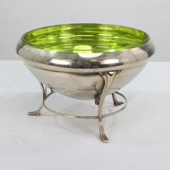 WAS Benson style Arts Crafts silver plate centrepiece with conical shaped bowl - 4189944