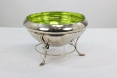 WAS Benson style Arts Crafts silver plate centrepiece with conical shaped bowl - 4189945