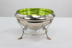 WAS Benson style Arts Crafts silver plate centrepiece with conical shaped bowl - 4189947