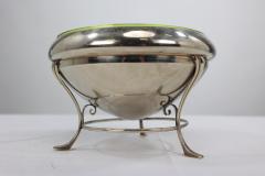 WAS Benson style Arts Crafts silver plate centrepiece with conical shaped bowl - 4189949