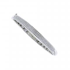 WHITE GOLD PAV DIAMOND BANGLE - 3543926