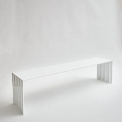 WHITE METAL BENCH - 2999956