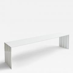 WHITE METAL BENCH - 3002332