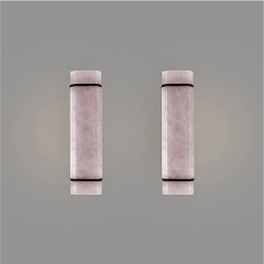 WHN18 Pink Rock Crystal Sconces By Phoenix - 4535266