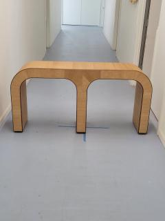WHTIE OAK AND WALNUT CONSOLE - 4146925