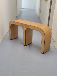 WHTIE OAK AND WALNUT CONSOLE - 4146948