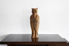 WOOD OWL SCULPTURE - 1021329