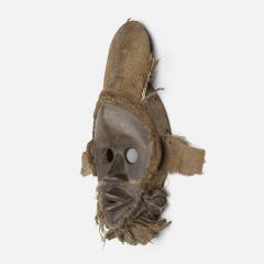 WOODEN CARVED FABRIC AND FEATHERS MASK DAN GUNYE GE - 2235054